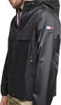 Мужская куртка-дождевик Tommy Hilfiger Simple с капюшоном, Black - фото 3