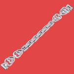 Ремешок совместимый с Huawei металлический CHENSONG, двойное сердце - черный - фото 6