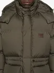 Пуховик со съемным капюшоном EMPORIO ARMANI, зеленый - фото 5