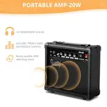 Электрогитара Glarry Sunset GST с звукоснимателями HSS + усилитель 20 Вт - фото 6