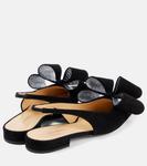 Замшевые балетки Le Cadeau Mach & Mach, черный - фото 2