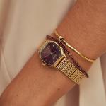 Часы Julia Gold Burgundy Burker - фото 5