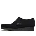 Кроссовки wallabee 'black suede' Clarks, черный - фото