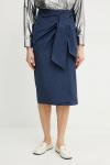 Юбка Weekend Max Mara, темно-синий - фото
