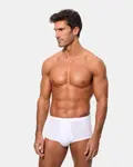 Однотонные открытые мужские трусы Abanderado, белый - фото