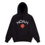 Худи NOAH Rose Logo Hoodie 'Black', черный - фото