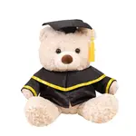 Плюшевая кукла doctoral degree bear высотой 25 см LALABABY - фото 7