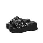 Шлепанцы женские Golden Silk Rabbit, серебряный - фото 5