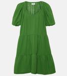 Мини-платье Helena из хлопка Velvet, Grass - фото