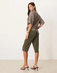 Капри ASOS DESIGN цвета хаки - фото 3