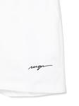 MSGM Kids спортивные шорты с вышитым логотипом, белый - фото 3
