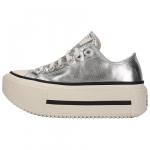 Converse Chuck Taylor All Star Lift Double Stack 'Silver Egret Black' - фото