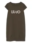 Платье мини с логотипом Liu Jo, зеленый - фото