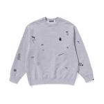 All over Logo Print Sweater A BATHING APE, черный - фото 4
