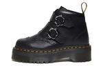 Ботинки Dr.Martens Devon Flower Buckle Leather Platform Boots 'Black' Women's - фото