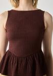 Топ Anna Field Top, Bitter Chocolate/Dark Brown - фото 5