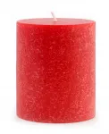 Свеча-Столбик Timberline, 4 x 4 дюйма Root Candles, red - фото