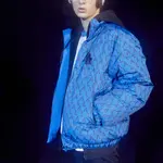 Пуховик Old Flower унисекс синий Mlb - фото 3