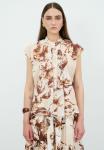 Блуза adL Button-down blouse, Printed Brown/Brown - фото