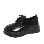 LONGDUIZHANG Лоферы унисекс, черные/бежевые - фото