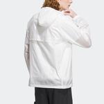 Куртка Adidas Hooded Windbreaker Jacket 'White', белый - фото 3