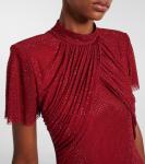 Платье макси с декором Self-Portrait, красный - фото 4