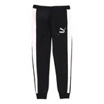 Брюки iconic t7 track pants 'black white' Puma, черный - фото