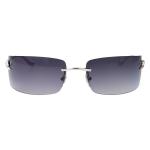 Безоправные солнцезащитные очки Cartier, серебряный - фото 3