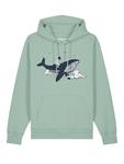 Толстовка wat? Apparel Sweatshirt Spacewhale, цвет Aloe - фото 2