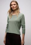 Топ Street One Long sleeved top, Grün/Dark Green - фото