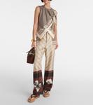 Кожаные сандалии-эспадрильи на платформе Gianvito Rossi, Brown + Naturale - фото 2