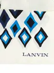 Шелковый шарф с геометрическим принтом Lanvin, белый - фото 4