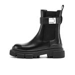 Ботинки Челси женские, черные/серебристые Cherykally - фото