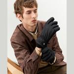 Перчатки мужские ELLE, темно-синий - фото 4