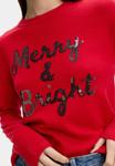 Джемпер Marks & Spencer CHRISTMAS EMBELLISHED, Rouge/Red - фото 3