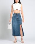 Джинсовая юбка Mcqueen, синий - фото 2