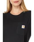 Футболка Carhartt WK87 Workwear Pocket Short Sleeve, черный - фото 3