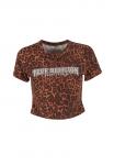 Футболка True Religion LEOPARD CRYSTALS SS BABY TEE, Brown - фото 6