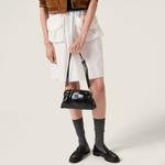 Кожаный клатч MIU MIU, черный - фото 8