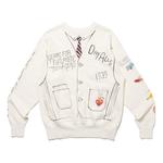 Толстовка graphic sweatshirt 'white' Human Made, белый - фото