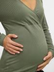 MAMALICIOUS Лонгслив в темно-зеленом цвете - фото 6