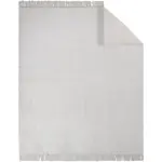 Плед Uni Decke Luxus 2 с бахромой Ibena, серебристый - фото 4