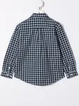 Рубашка Kentaro в клетку гингем Knot, синий - фото 2