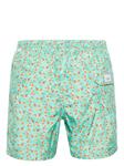 Barba плавки-шорты с цветочным принтом, зеленый - фото 2