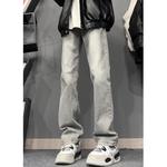 Джинсы унисекс без тематики, дымчато-серые - фото 2