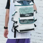 Li-Ning Artificial Leather Backpack Regular Unisex White/Black - фото 6