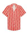 Рубашка scribble cuba net Oas, красный - фото