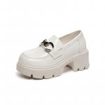 Женские лоферы ST&SAT черные, бежевые - фото 5