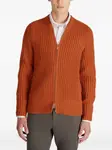 Кардиган на молнии Zanone, оранжевый - фото 3