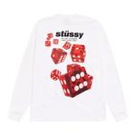 Футболка Stussy Rollers Long-Sleeve Tee 'White' - фото 2